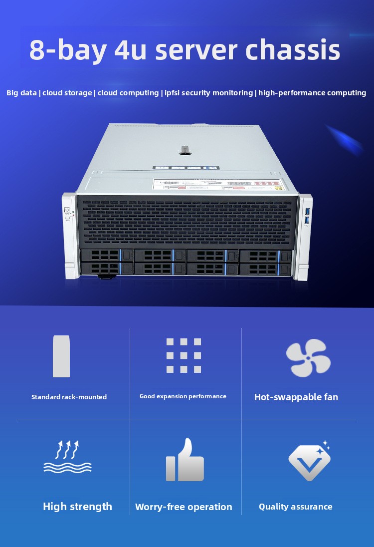 8-Disk 4U Rack-type Multi-disk - 8 Gpu 4U Server Chassis ulasan dan harga