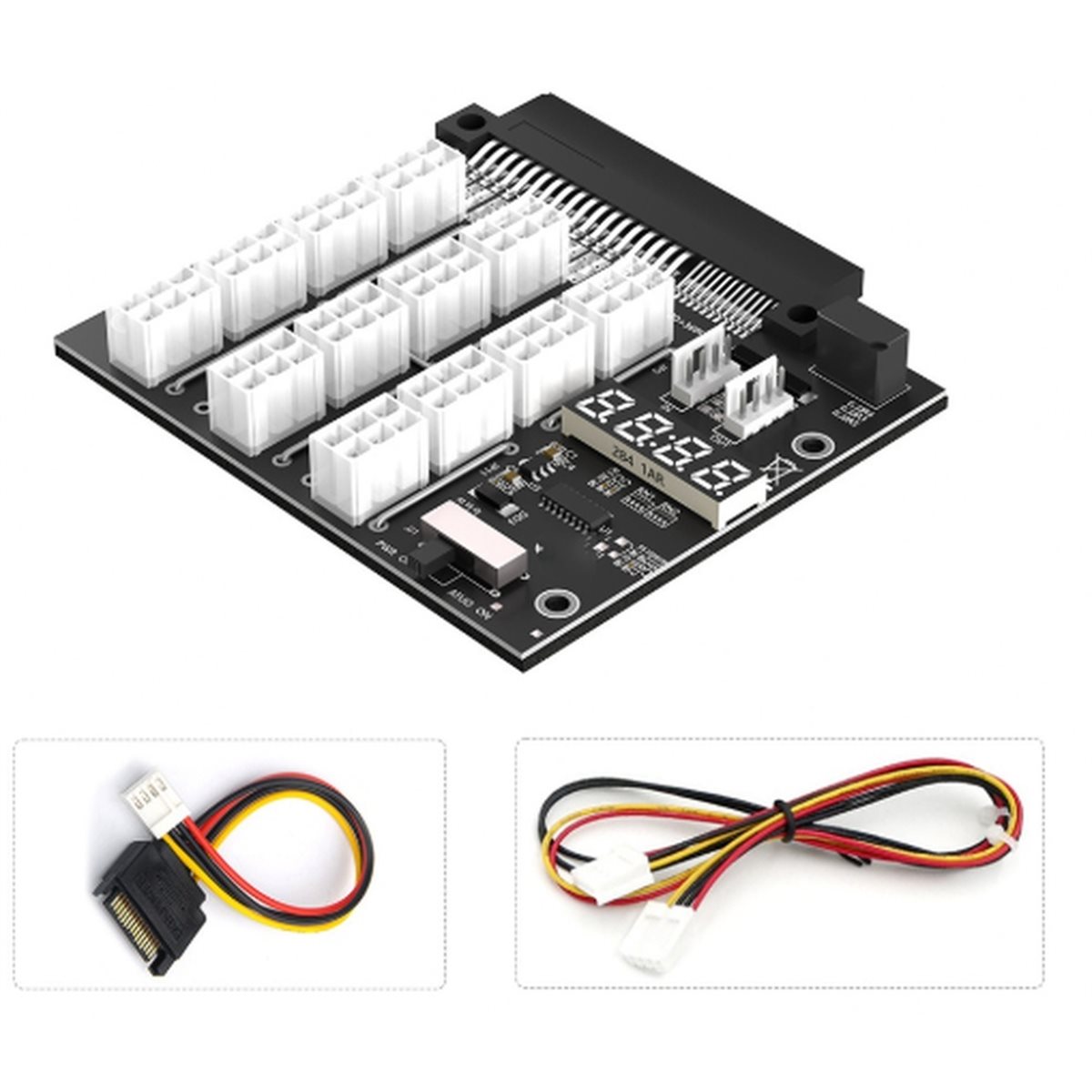 NEW FACTORY~12 Ports PCIe 6Pin - 2400W Server Psu Breakout Board ulasan dan harga
